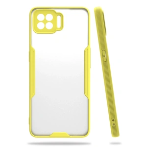 Oppo A73 Kılıf Platin Silikon - Sarı