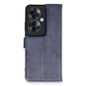 Oppo Reno 11f Kılıf Trend S Plus Kapaklı Kılıf - Lacivert