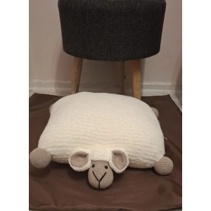 Pofuduk Kuzu Yastık / Oyuncak – El Yapımı, Yumuşacık ve Renkli!