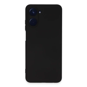 Realme 10 4g Kılıf Nano İçi Kadife Silikon - Siyah