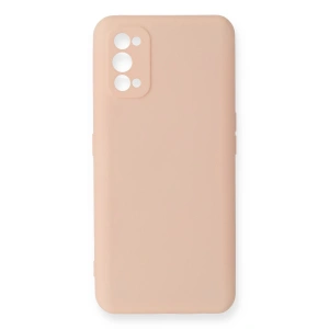 Realme 7 Pro Kılıf Nano İçi Kadife Silikon - Pudra