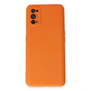 Realme 7 Pro Kılıf Nano İçi Kadife Silikon - Turuncu