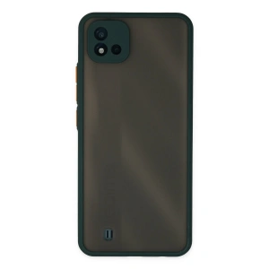 Realme C11 2021 Kılıf Montreal Silikon Kapak - Yeşil