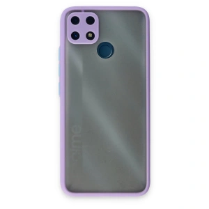 Realme C25 Kılıf Montreal Silikon Kapak - Mor