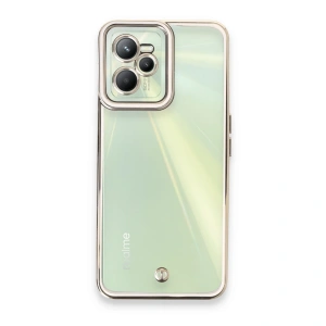 Realme C35 Kılıf Liva Lens Silikon - Beyaz