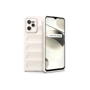 Realme C35 Kılıf Optimum Silikon - Krem