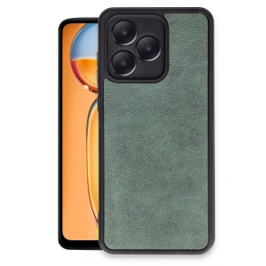 Realme Note 50 4g Kılıf Aras Deri Kapak - Koyu Yeşil