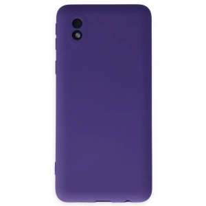 Samsung Galaxy A01 Core Kılıf Nano İçi Kadife Silikon - Mor