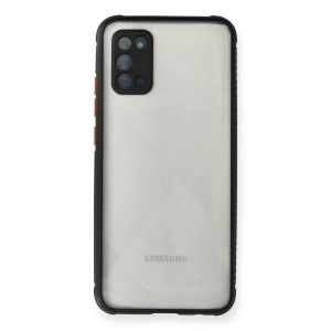 Samsung Galaxy A02s Kılıf Miami Şeffaf Silikon - Siyah