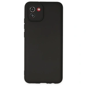 Samsung Galaxy A03 Kılıf First Silikon - Siyah