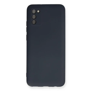 Samsung Galaxy A03s Kılıf Nano İçi Kadife Silikon - Lacivert
