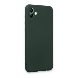 Samsung Galaxy A04e Kılıf First Silikon - Koyu Yeşil