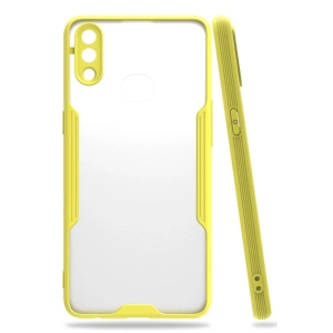 Samsung Galaxy A10s Kılıf Platin Silikon - Sarı