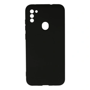 Samsung Galaxy A11 Kılıf Nano İçi Kadife Silikon - Siyah