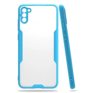 Samsung Galaxy A11 Kılıf Platin Silikon - Mavi