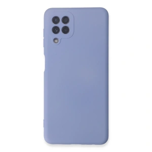 Samsung Galaxy A22 Kılıf Nano İçi Kadife Silikon - Lila