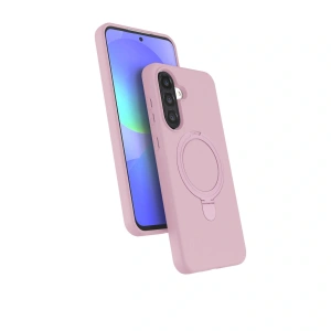 Samsung Galaxy A36 Regal Magsafe Standlı Kapak - Açık Pembe