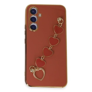 Samsung Galaxy A54 5g Kılıf Esila Silikon - Kırmızı