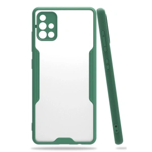 Samsung Galaxy A71 Kılıf Platin Silikon - Yeşil