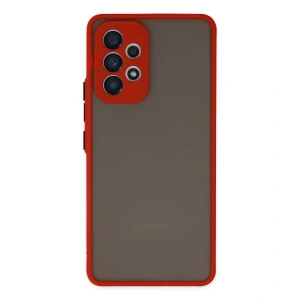 Samsung Galaxy A73 5g Kılıf Montreal Silikon Kapak - Kırmızı