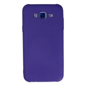 Samsung Galaxy J7 Kılıf Nano İçi Kadife Silikon - Mor