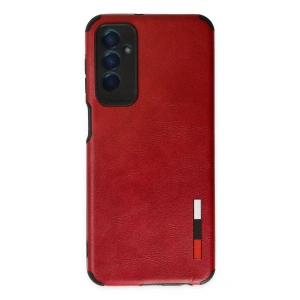 Samsung Galaxy M13 Kılıf Loop Deri Silikon - Kırmızı