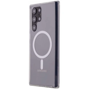 Samsung Galaxy S22 Ultra Kılıf Magneticsafe Şeffaf Silikon - Şeffaf