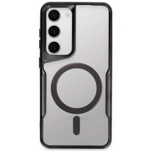 Samsung Galaxy S23 Kılıf Boyi Magsafe Silikon Kapak - Siyah