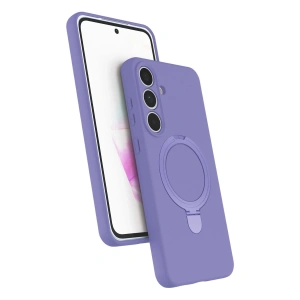Samsung Galaxy S24 Fe Regal Magsafe Standlı Kapak - Lila