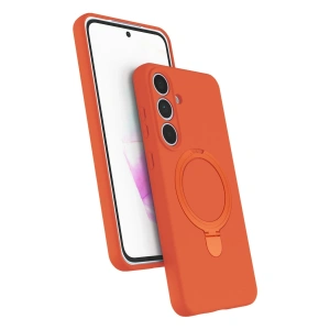 Samsung Galaxy S24 Fe Regal Magsafe Standlı Kapak - Turuncu