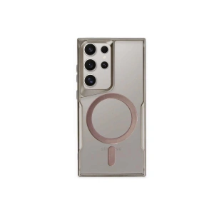 Samsung Galaxy S24 Ultra Kılıf Boyi Magsafe Silikon Kapak - Titan Gri