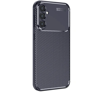 Samsung Galaxy S25 Kılıf Auto Focus Karbon Kapak - Lacivert