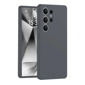 Samsung Galaxy S25 Ultra Kılıf Nano İçi Kadife Silikon - Gri