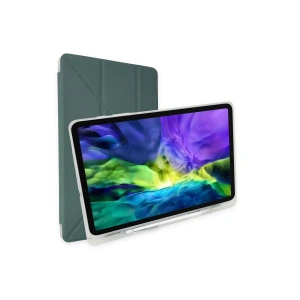 Samsung Galaxy T737 Tab S7 Fe 12.4 Kılıf Kalemlikli Mars Tablet Kılıfı - Koyu Yeşil