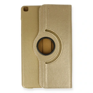 Samsung Galaxy Tab A9 Kılıf 360 Tablet Deri Kılıf - Gold