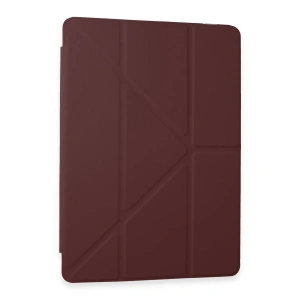 Samsung Galaxy Tab A9 Kılıf Kalemlikli Mars Tablet Kılıfı - Mürdüm