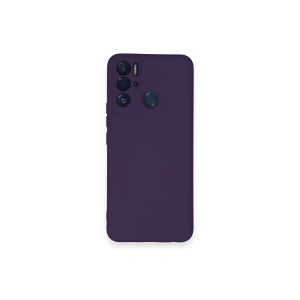 Tecno Pova Neo Kılıf Nano İçi Kadife Silikon - Mor