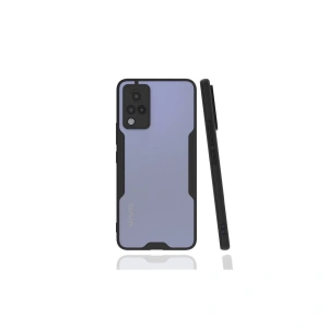 Vivo V21 Kılıf Platin Silikon - Siyah