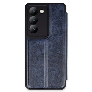 Vivo V30 Lite 4g Kılıf Flip Cover - Lacivert