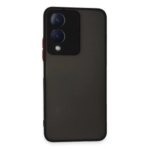 Vivo Y17s Kılıf Montreal Silikon Kapak - Siyah