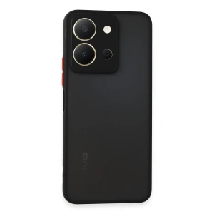 Vivo Y36 Kılıf Montreal Silikon Kapak - Siyah