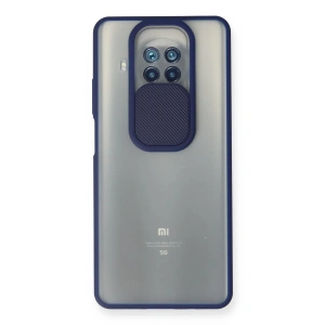 Xiaomi Mi 10t Lite Kılıf Palm Buzlu Kamera Sürgülü Silikon - Lacivert