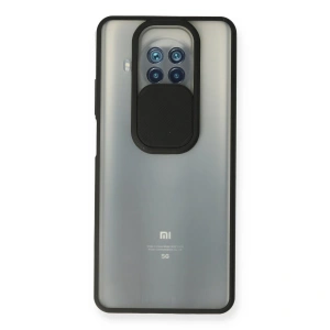 Xiaomi Mi 10t Lite Kılıf Palm Buzlu Kamera Sürgülü Silikon - Siyah