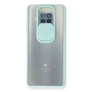 Xiaomi Mi 10t Lite Kılıf Palm Buzlu Kamera Sürgülü Silikon - Turkuaz