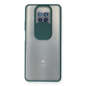 Xiaomi Mi 10t Lite Kılıf Palm Buzlu Kamera Sürgülü Silikon - Yeşil