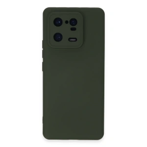Xiaomi Mi 13 Pro Kılıf Nano İçi Kadife Silikon - Koyu Yeşil