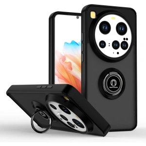 Xiaomi Mi 15 Ultra Kılıf Montreal Yüzüklü Silikon Kapak - Siyah