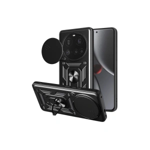 Xiaomi Mi 15 Ultra Kılıf Pars Lens Yüzüklü Silikon - Siyah