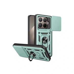 Xiaomi Mi 15t Pro Pars Lens Yüzüklü Silikon - Yeşil