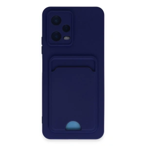 Xiaomi Poco X5 5g Kılıf Kelvin Kartvizitli Silikon - Lacivert